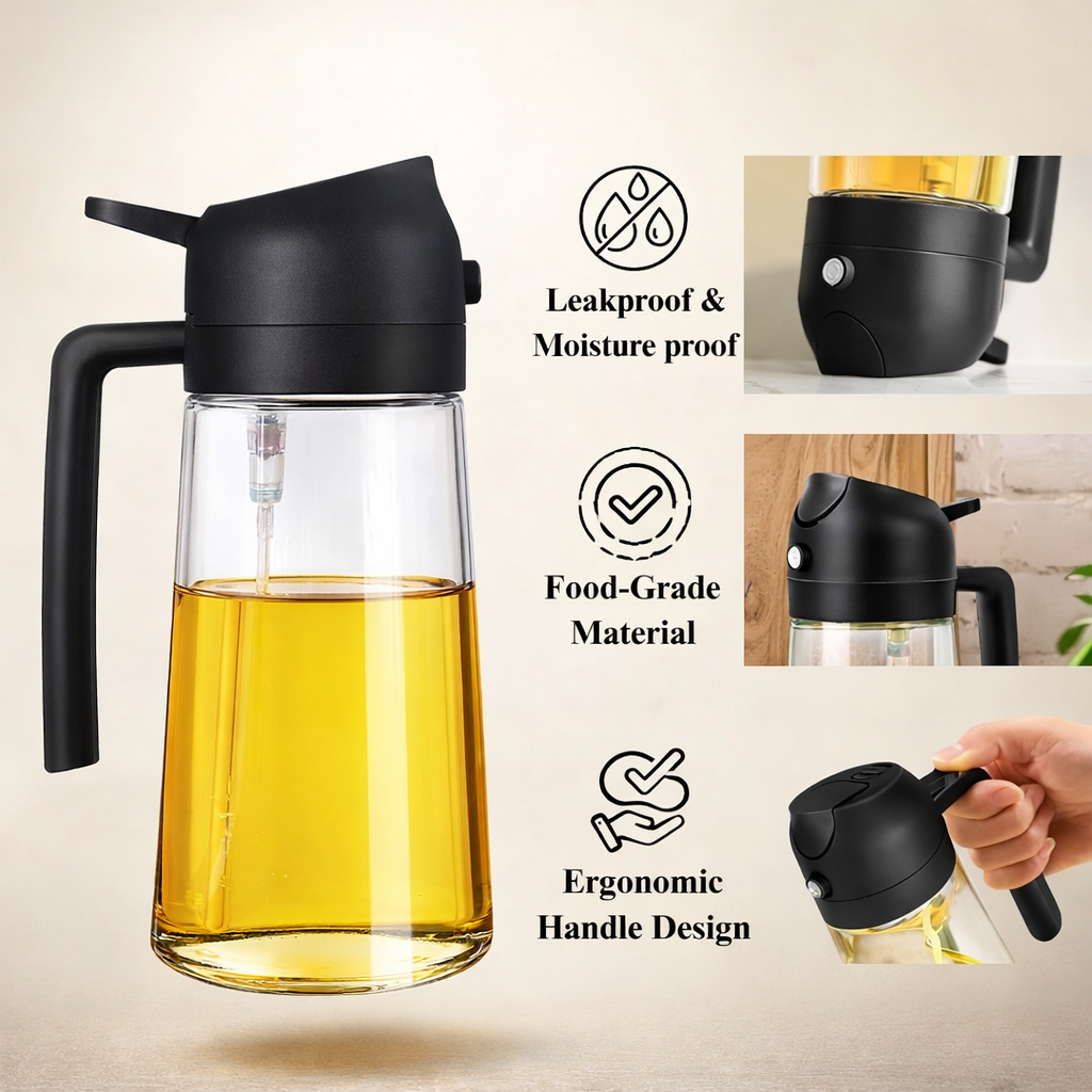 2 in 1 Oil Dispenser Bottle