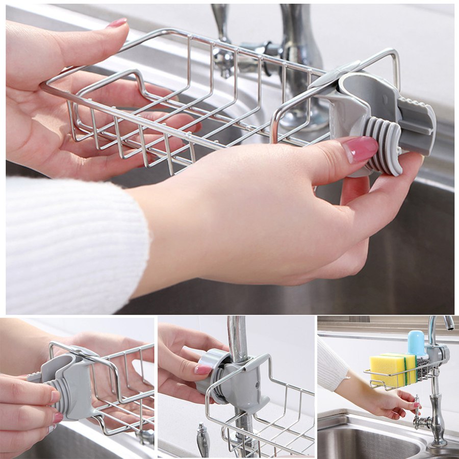 Rotating Faucet Storage Rack