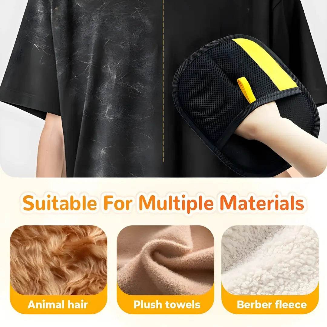 Pet hair removal gloves