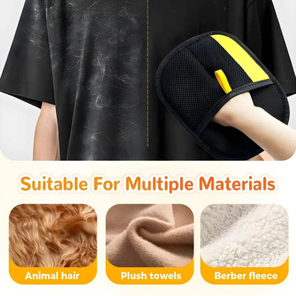 Pet hair removal gloves