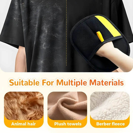 Pet hair removal gloves