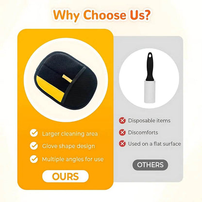 Pet hair removal gloves