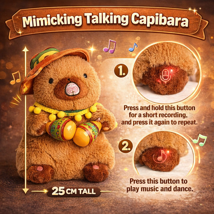 CapyBuddy Talking Musical Plush Toy