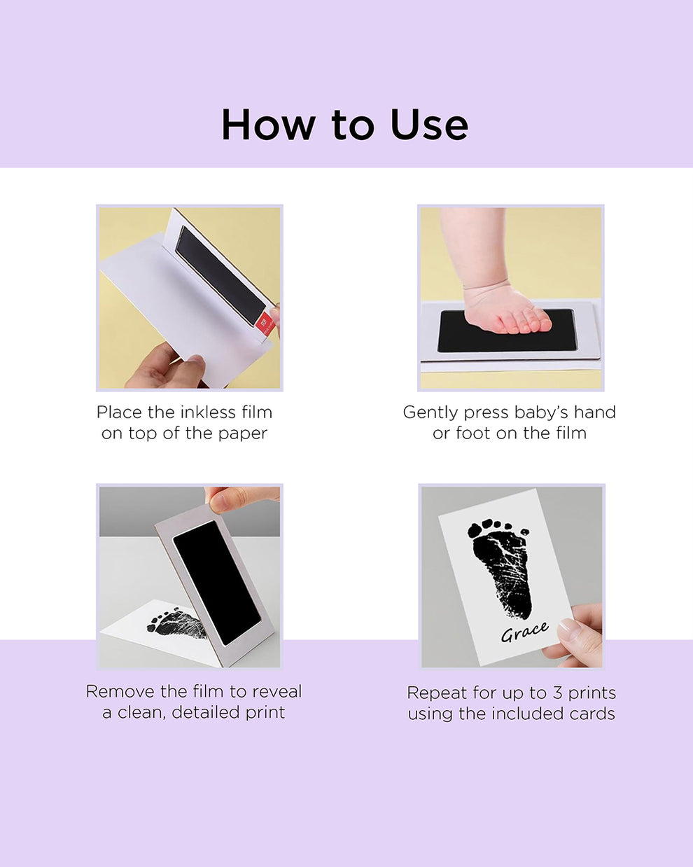 Baby Inkless foot Print Kit