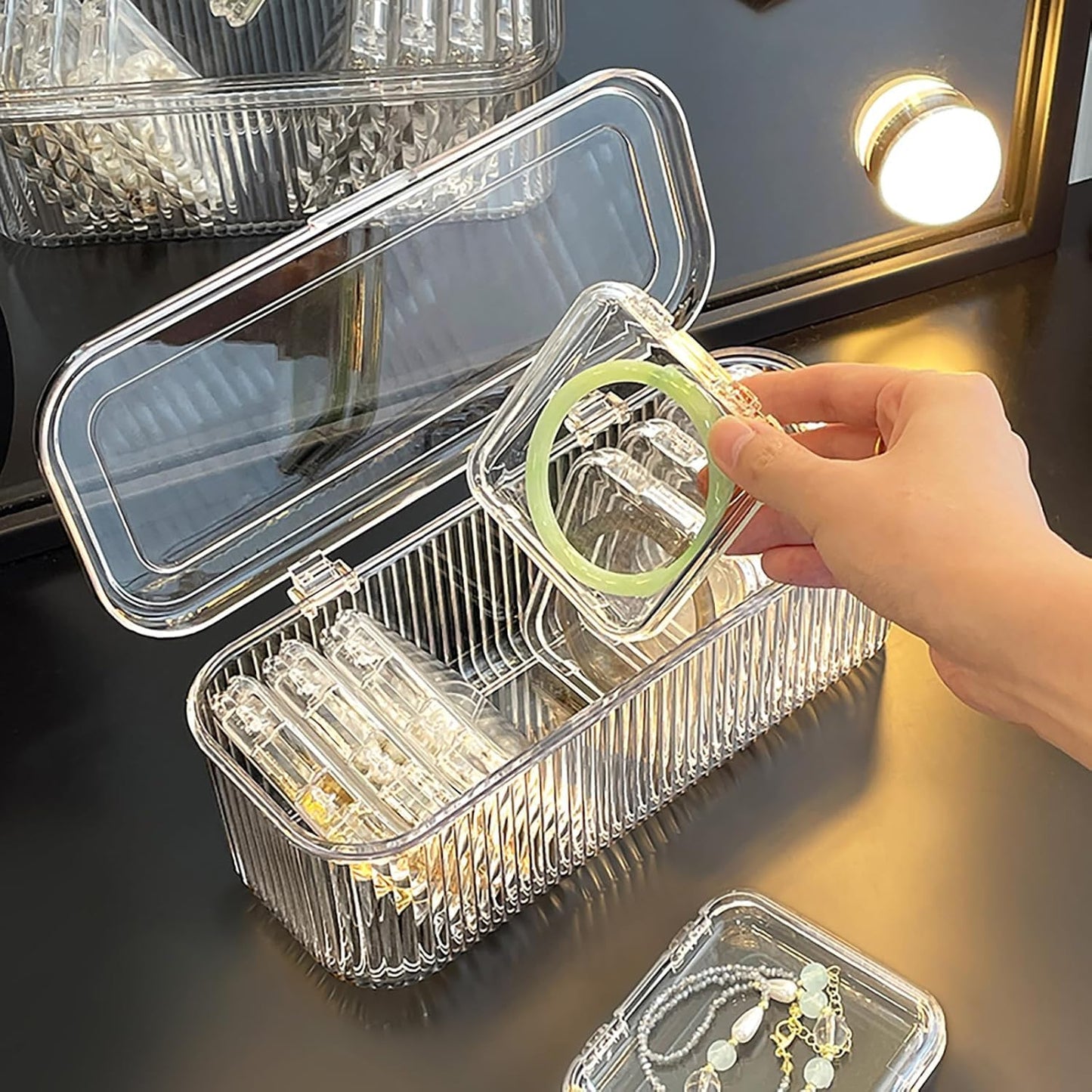 Transparent jwellery&nbsp; Organizer Box