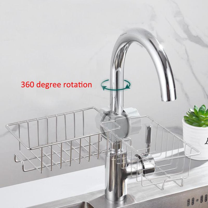 Rotating Faucet Storage Rack