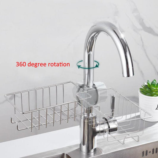 Rotating Faucet Storage Rack