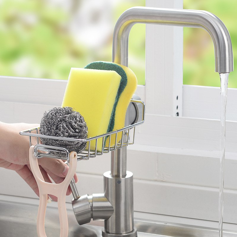 Rotating Faucet Storage Rack