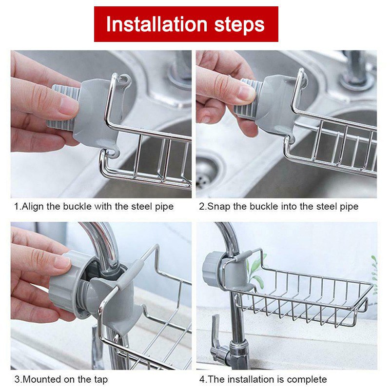 Rotating Faucet Storage Rack