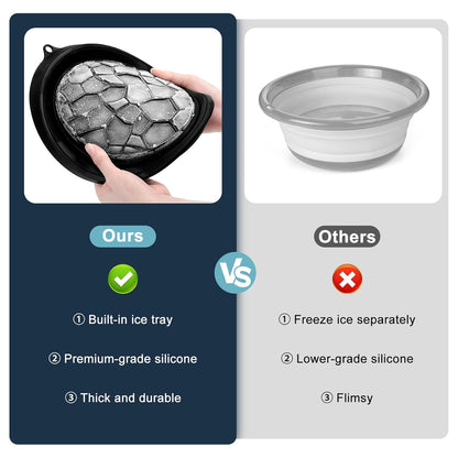 Face Ice Bath Bowl with Built-in Ice Tray