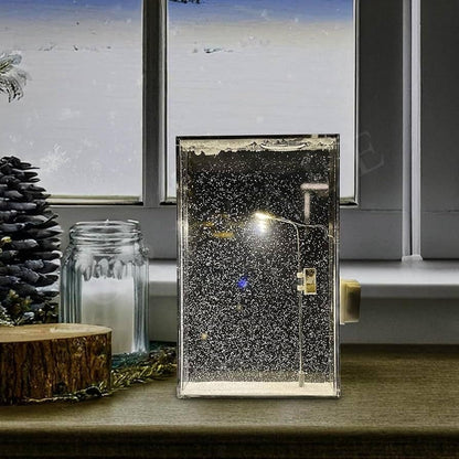LED Snowfall Night Lamp (DIY Snow Scene Light)