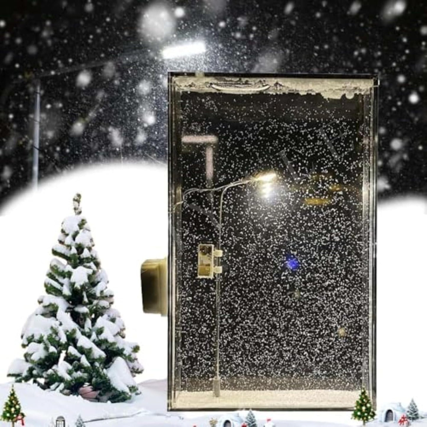 LED Snowfall Night Lamp (DIY Snow Scene Light)