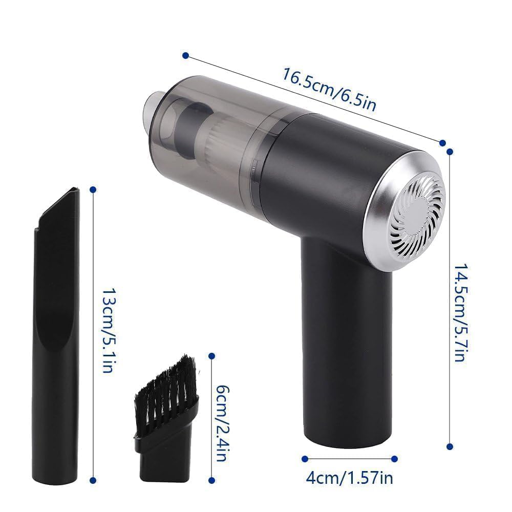 Portable rechargable car vaccum pro
