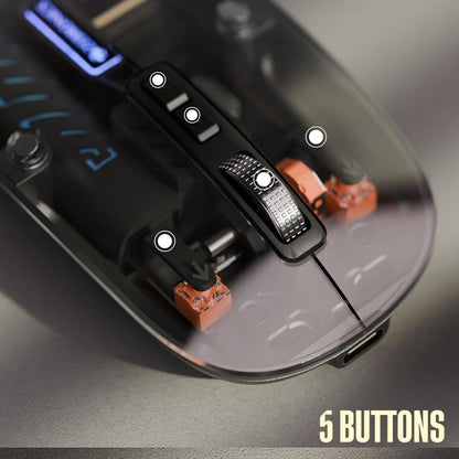 Transparent Wireless Gaming Mouse