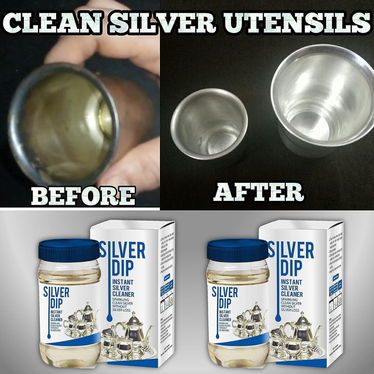 Silver Dip Instant Silver Cleaner, Professional Silver Polish Solution