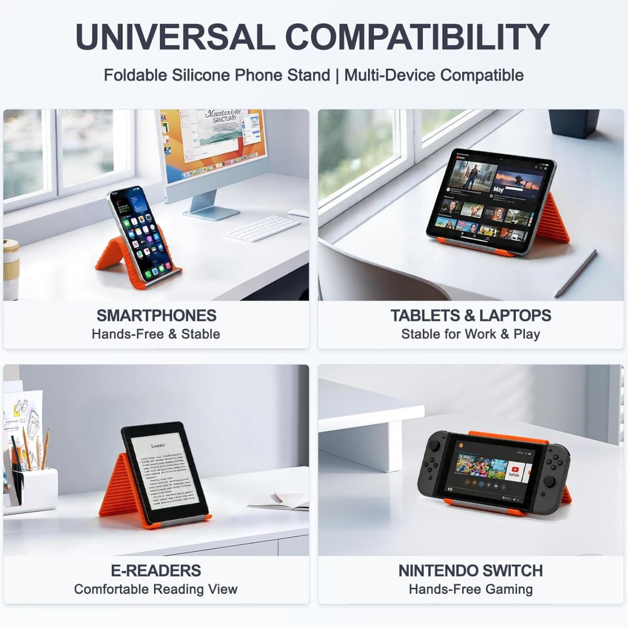 Foldable Silicone Mobile Stand