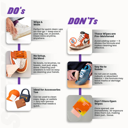Shoe Cleaning Wet Wipes