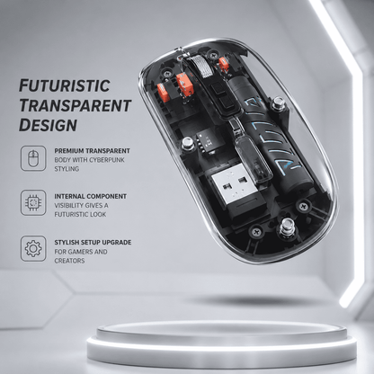 Transparent Wireless Gaming Mouse