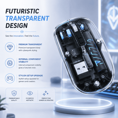 Transparent Wireless Gaming Mouse