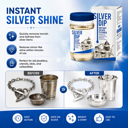 Silver Dip Instant Silver Cleaner, Professional Silver Polish Solution