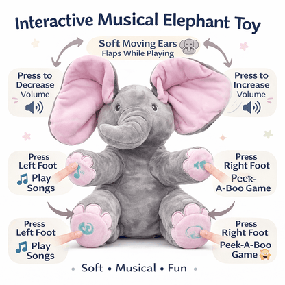 Dancing elephant toy