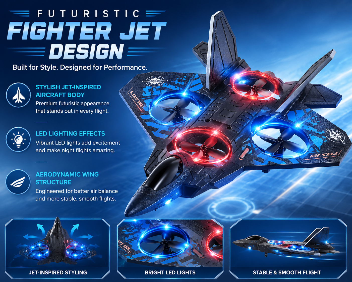 RC Fighter Jet Drone toy