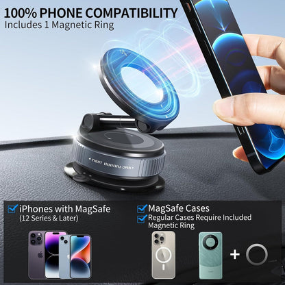 360° Magnetic Vacuum Car Phone Holder