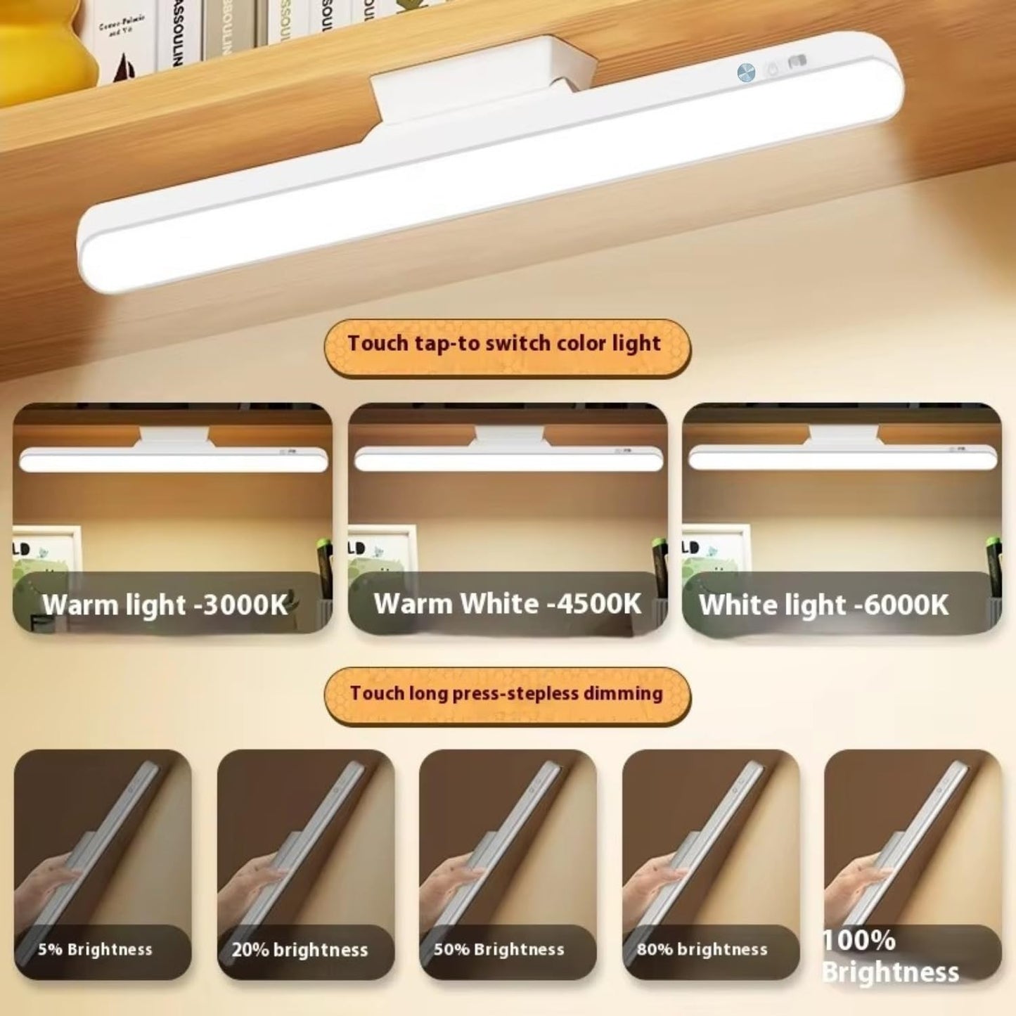 Rechargeable Magnetic Motion Sensor LED Cabinet Light