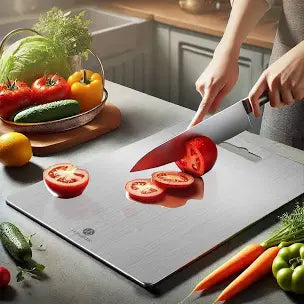 Stainless steel cutting board